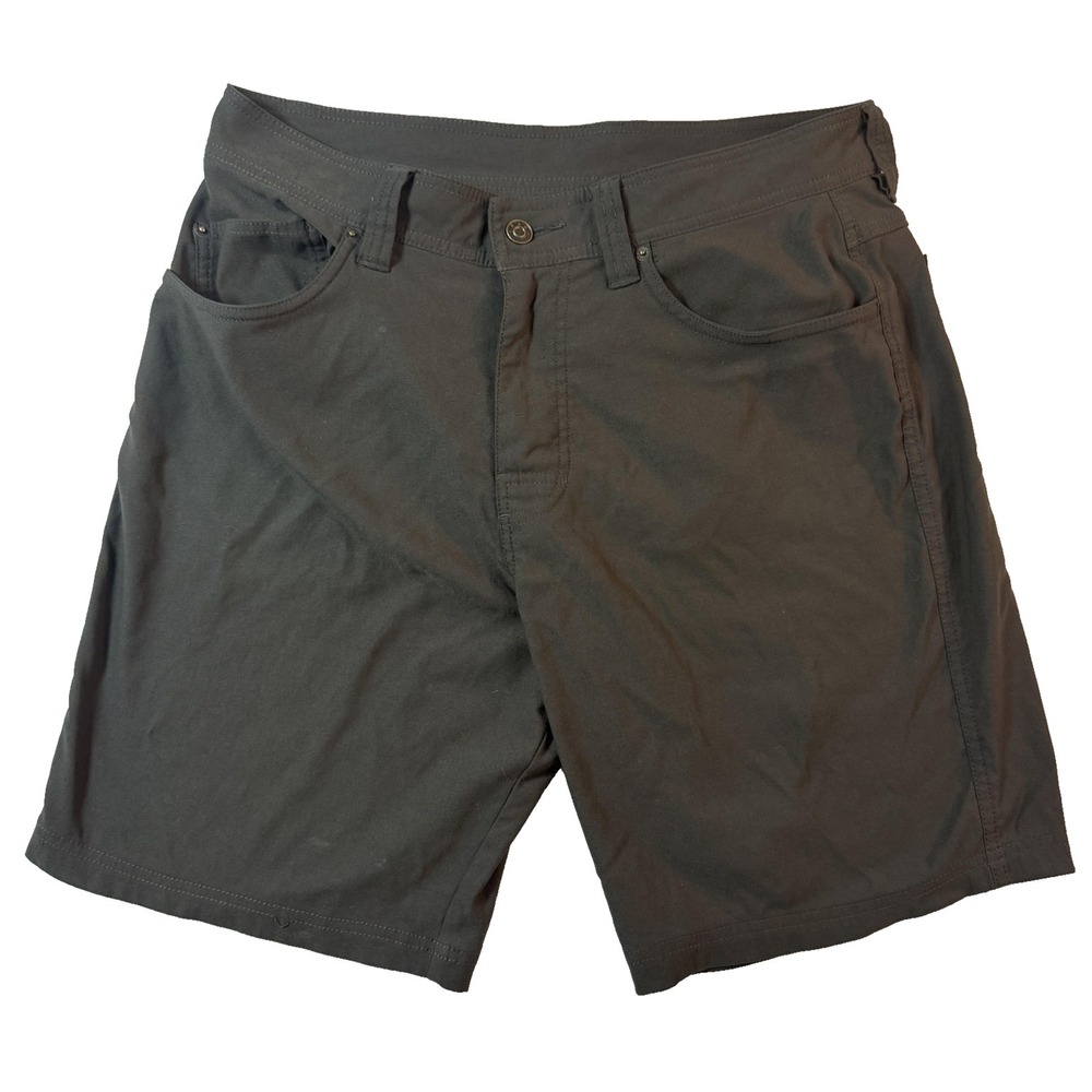 PrAna Shorts Mens 34 Dark Gray Chino 5 Pocket Casual Outdoor Hiking Gorpcore